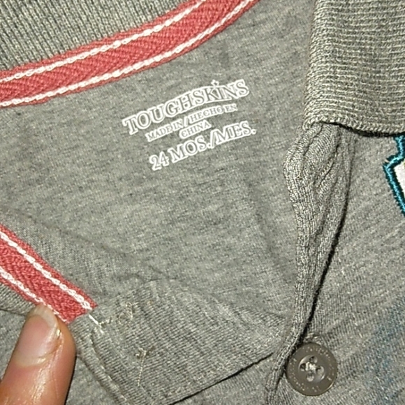 ☆NWT☆Toddler Boy "TOUGHSKINS" Short Sleeve Polo Shirt Mtn Climbing Theme 24m - Picture 6 of 10